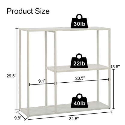 DCLRN Console Table,Sofa Table Entrance Table Narrow Long with Storage Rack for Entrance,Foyer,Hallway, Sofa,Living Room,Bar,Kitchen(Black)