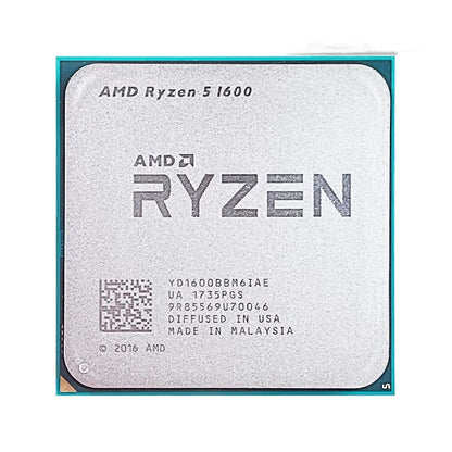 AMD Ryzen 5 1600 R5 1600 3.2 GHz Six-Core Twelve Thread 65W CPU Processor YD1600BBM6IAE Socket AM4 NO FAN