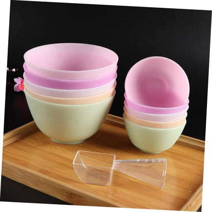 FOMIYES Kitchen Appliance 3pcs Anti-drop Bowl Mixing Bowls Prep Measuring Bowl Odorless Bowl Mask Mixing Bowl Home Use Bowl Silicone Bowl Kitchen Appliances