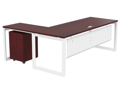 Mahmayi Vorm 136-18 White Modern Workstation Material-Melamine on MDF