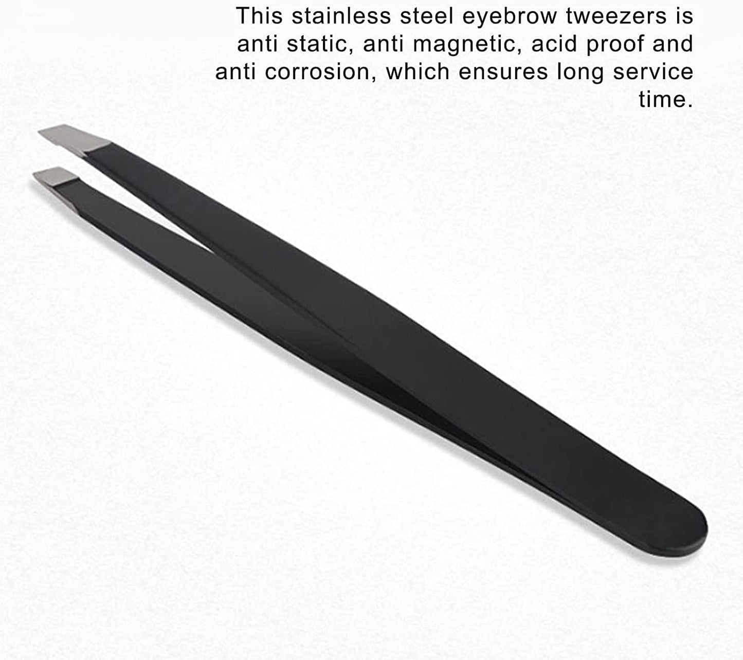 ECVV Eyebrow Tweezers,Stainless Steel Facial Hair Remover Portable Women Beauty Tools for Eyebrows & Ingrown Hair Removal