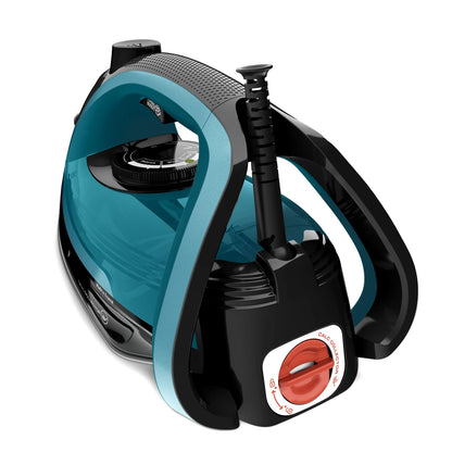 TEFAL Steam Iron | Ultraglish Iron Steamer | 2800 W | 270 ml | Durilium Airglide Soleplate | Anti-calc | Anti Drip | Blue/Black | 2 Years Warranty | FV6832M0