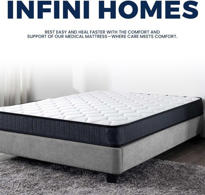 INFINI HOMES Single High Density Foam White Folding Mattress (90W X 180L X 7H)