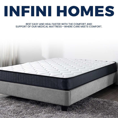 INFINI HOMES Single High Density Foam White Folding Mattress (90W X 180L X 7H)