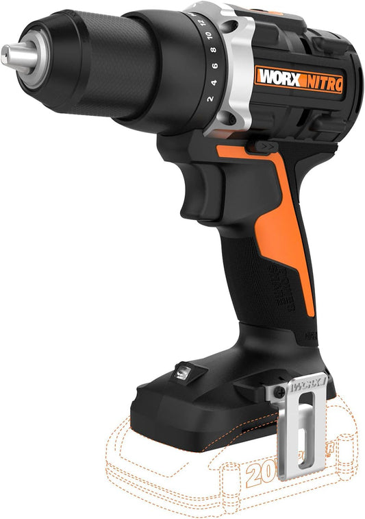 Worx WX102L.9 20V Power Share 1/2" Cordless Drill/Driver with Brushless Motor (Tool Only)