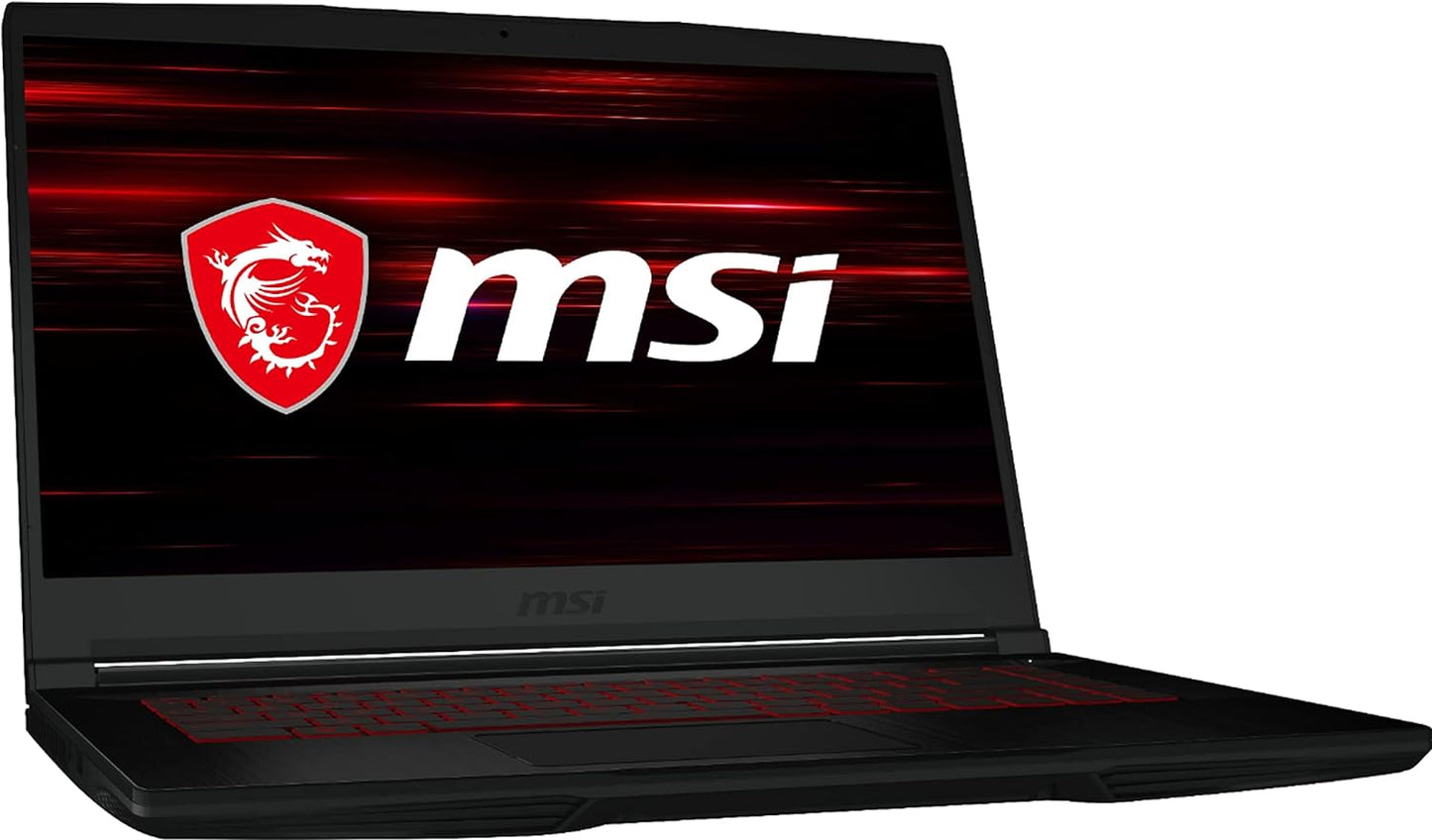 MSI Flagship GF63 Thin Gaming 15 Laptop 15.6" FHD IPS Display 10th Gen Intel Quad-Core i5-10300H (Beats i7-8750H) 8GB RAM 512GB SSD GeForce GTX 1650 4GB Backlit Win10 + HDMI Cable - CaveHubs