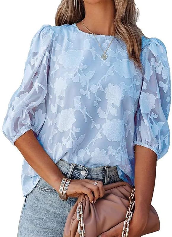 Womens Clothes Fashion Women Shirt Casual Scoop Neck Dressy Blouses Short