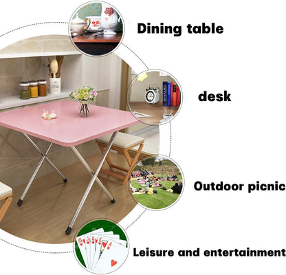 Jorunb Large Foldable Table,Portable Camping Table,Picnic Table,Backpacking Table with Storage Waterproof Pocket,for Outdoor BBQ,Cookout,Picnic,Beach 95 * 55 * 50cm