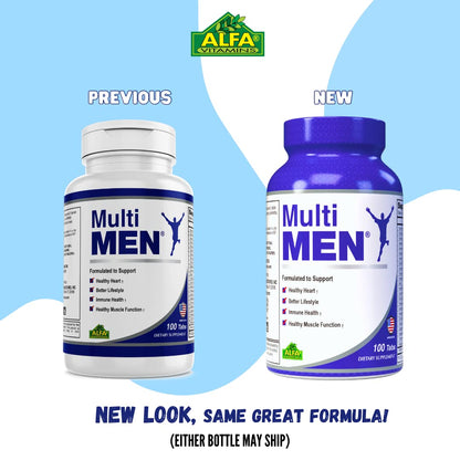 Multi Men 100 Tablets - Dietary Supplement - Vitamins & Minerals - Herbs