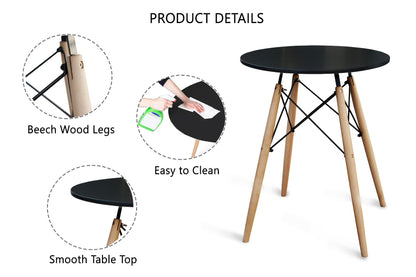 Mahmayi Dining Table with Chair Sets, Simple Modern Design Tables & Chairs for Home Office Bistro Balcony Lawn Breakfast, (DWS-White, Dining Set 4 Seater)