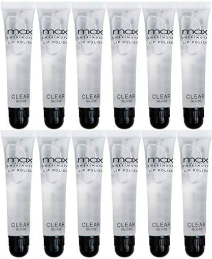 Cherimoya MAX Makeup Clear Lip Polish bulk (12 Pieces)