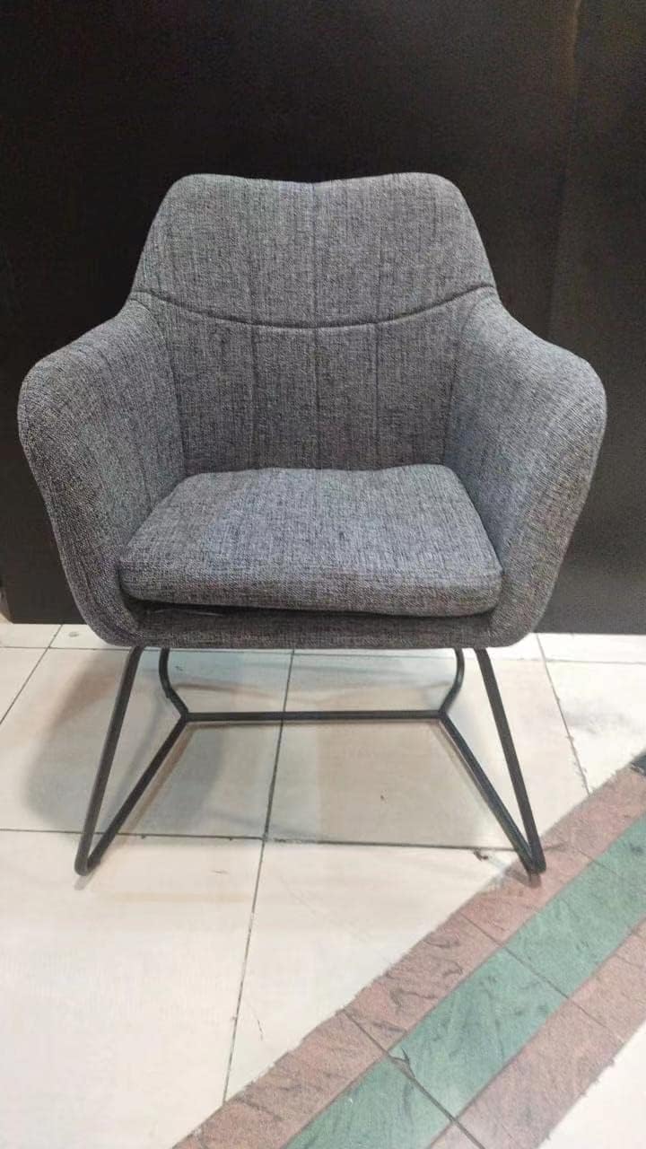 LANNY Dining Room/Restaurant Chair/Hotel chair/Office Visitor Chair/Modern Medium Back Luxury Lamb Wool Chair SZ813 (off white)