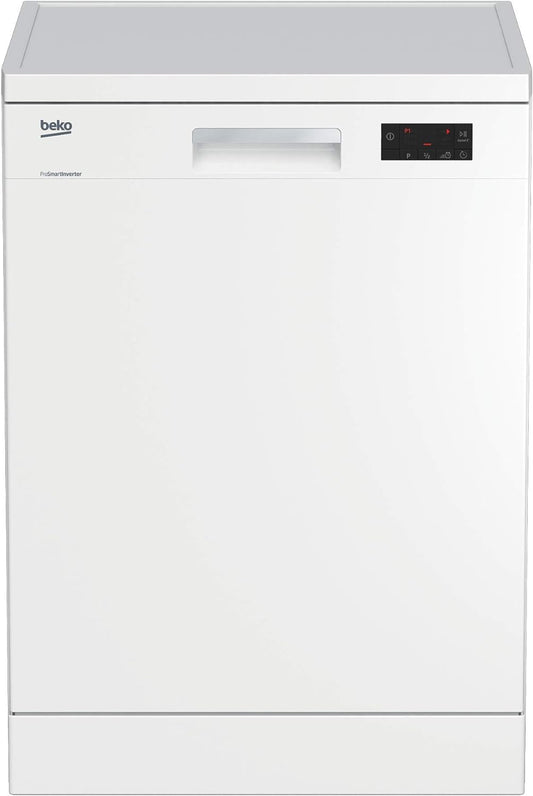 Beko freestanding Dishwasher,14 Place Setting, 6 Programmes,White, DFN16421W, 1 Year Manufacturer Warranty