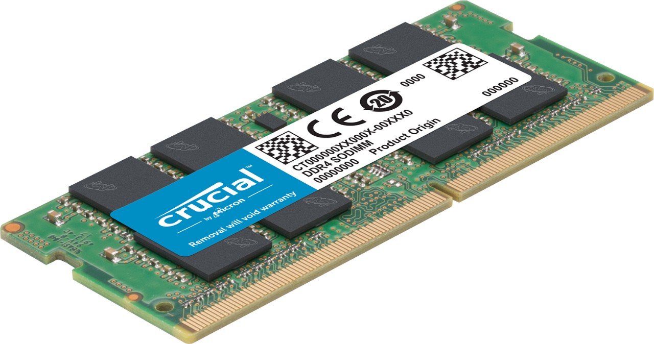 Crucial 16GB Single DDR4 2400 MT/s (PC4-19200) DR x8 SODIMM 260-Pin Memory - CT16G4SFD824A - CaveHubs