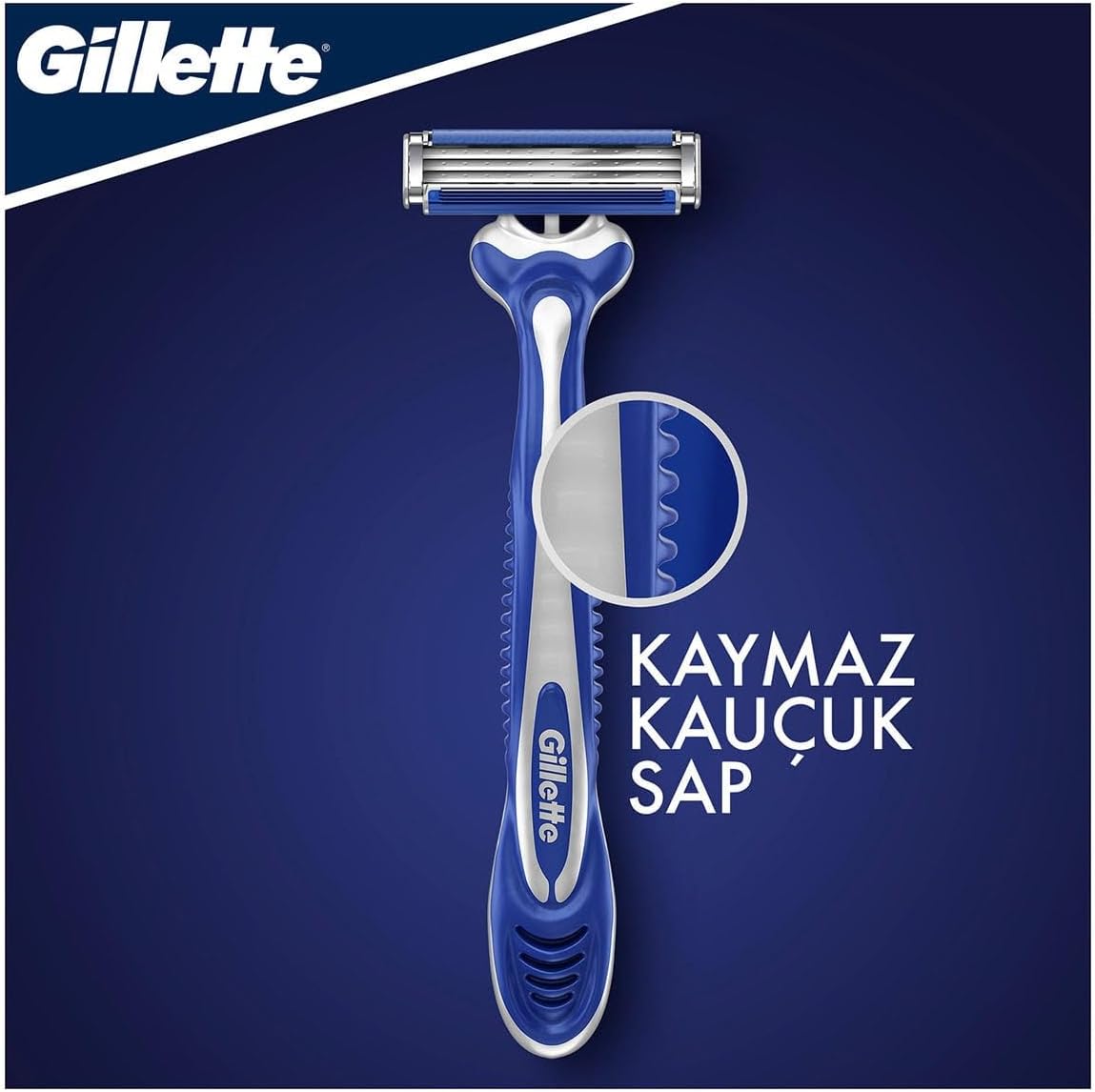 Gillette Blue3 Comfort Disposable Razors, 6+2 Count