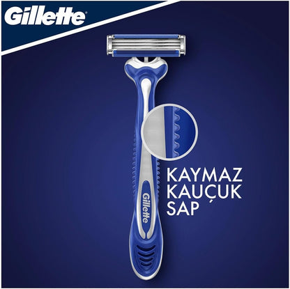 Gillette Blue3 Comfort Disposable Razors, 6+2 Count