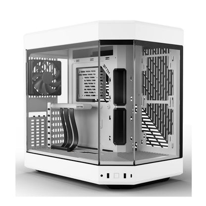 HYTE Y70 Touch Dual Chamber ATX Mid Tower Modern Aesthetic Case with Integrated 4K LCD Touchscreen - Black