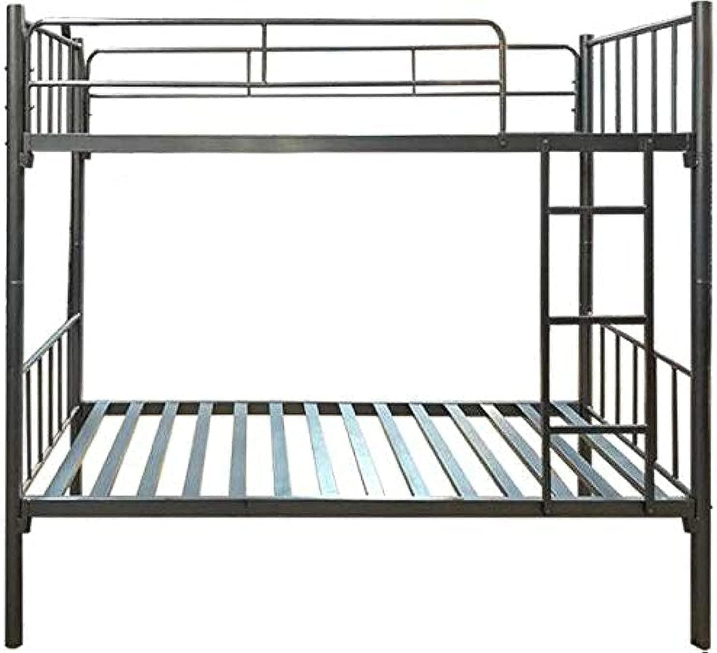 Steel Bunk Bed with Detachable Option (190x90 cm) Grey [With Mattress]