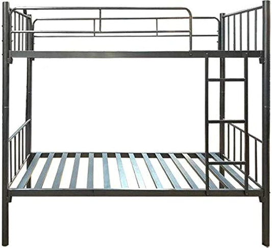 Steel Bunk Bed with Detachable Option (190x90 cm) Grey [With Mattress]