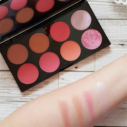 Makeup Revolution Makup Ultra Blush Palette Sugar & Spice, Multicolored Pink