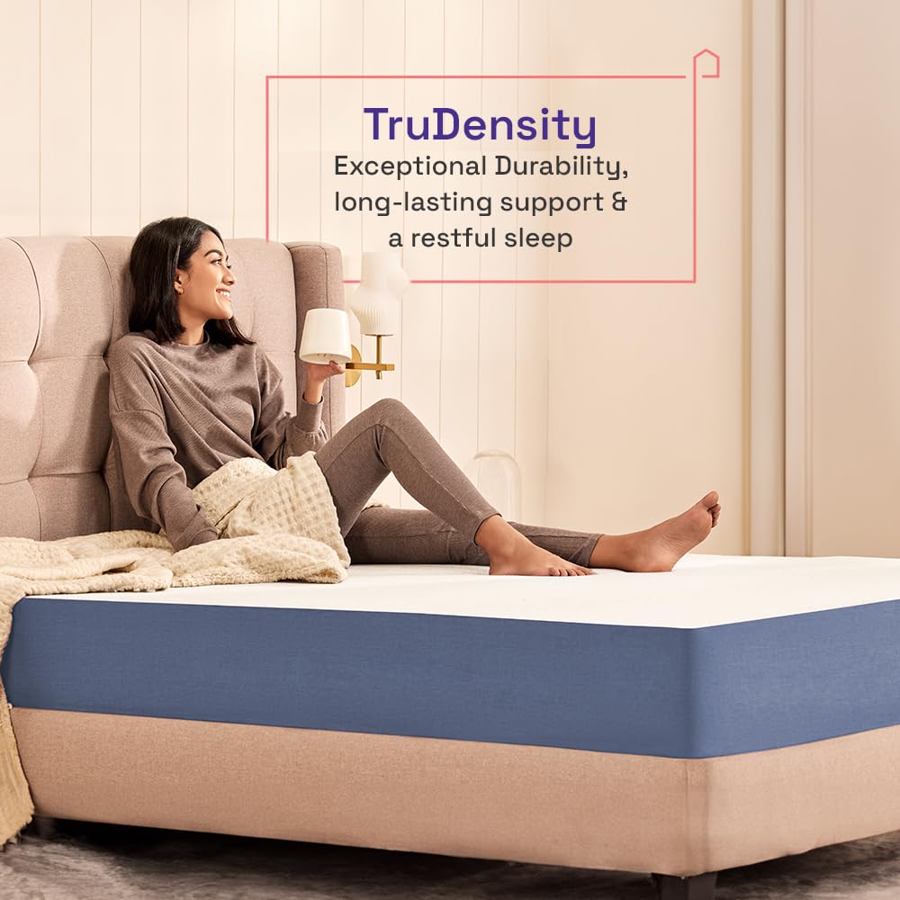 Wakefit Dual Comfort 20 cms Mattress with Medium Firm & Medium Soft on Top & Bottom Sides, AeroTek Fabric Technology (200 x 160 x 20 cms, Queen, Hard & Soft)