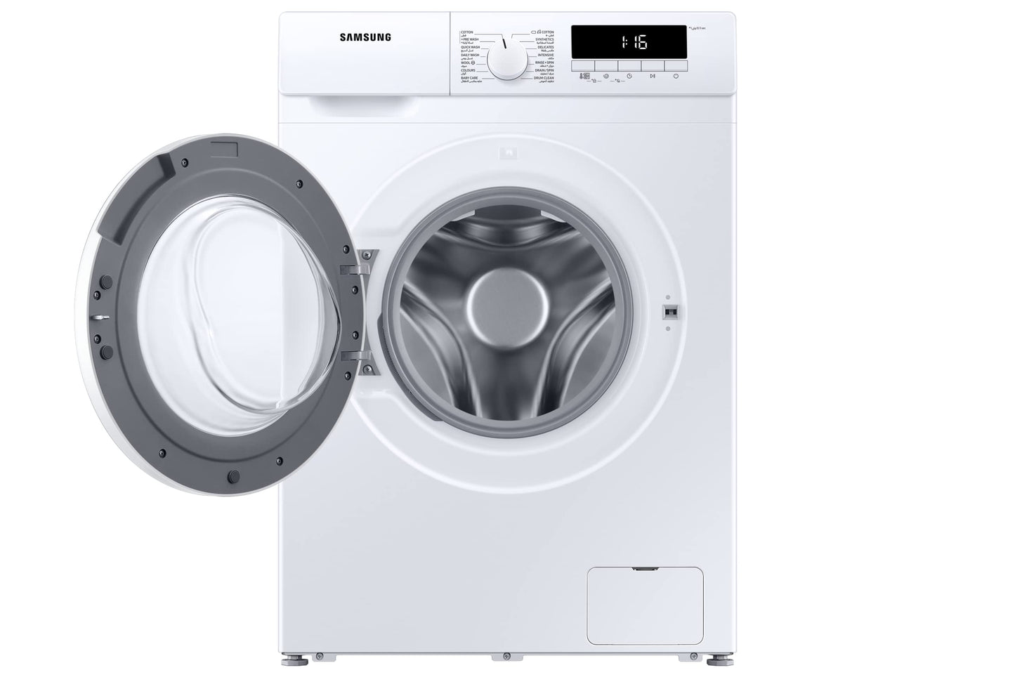 Samsung Front Load Washing Machine with Quick Wash, 7Kg, White, Eco Drum Clean, WW70T3020WW/GU, 20 Year Warranty on Digital Inverter Motor