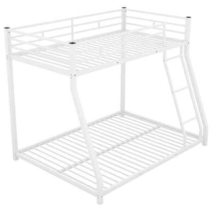 Bellemave Bunk Bed Full Over Queen, Heavy Duty Metal Bunk Bed Frame, Queen bunk Bed for Adults, Adult bunk beds Heavy Duty, Full XL Bunk Bed, Black