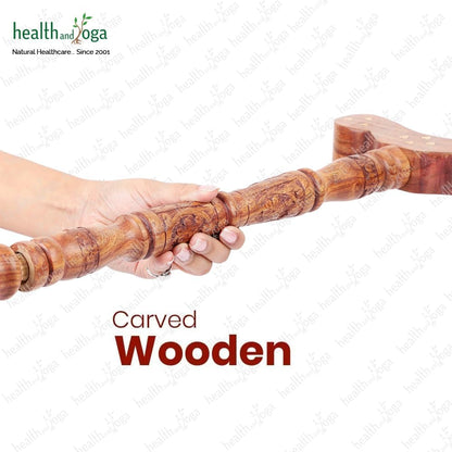 Yoga Danda - Wooden Staff - for Improved Breath flow in Nostrils and for Yoga Practices