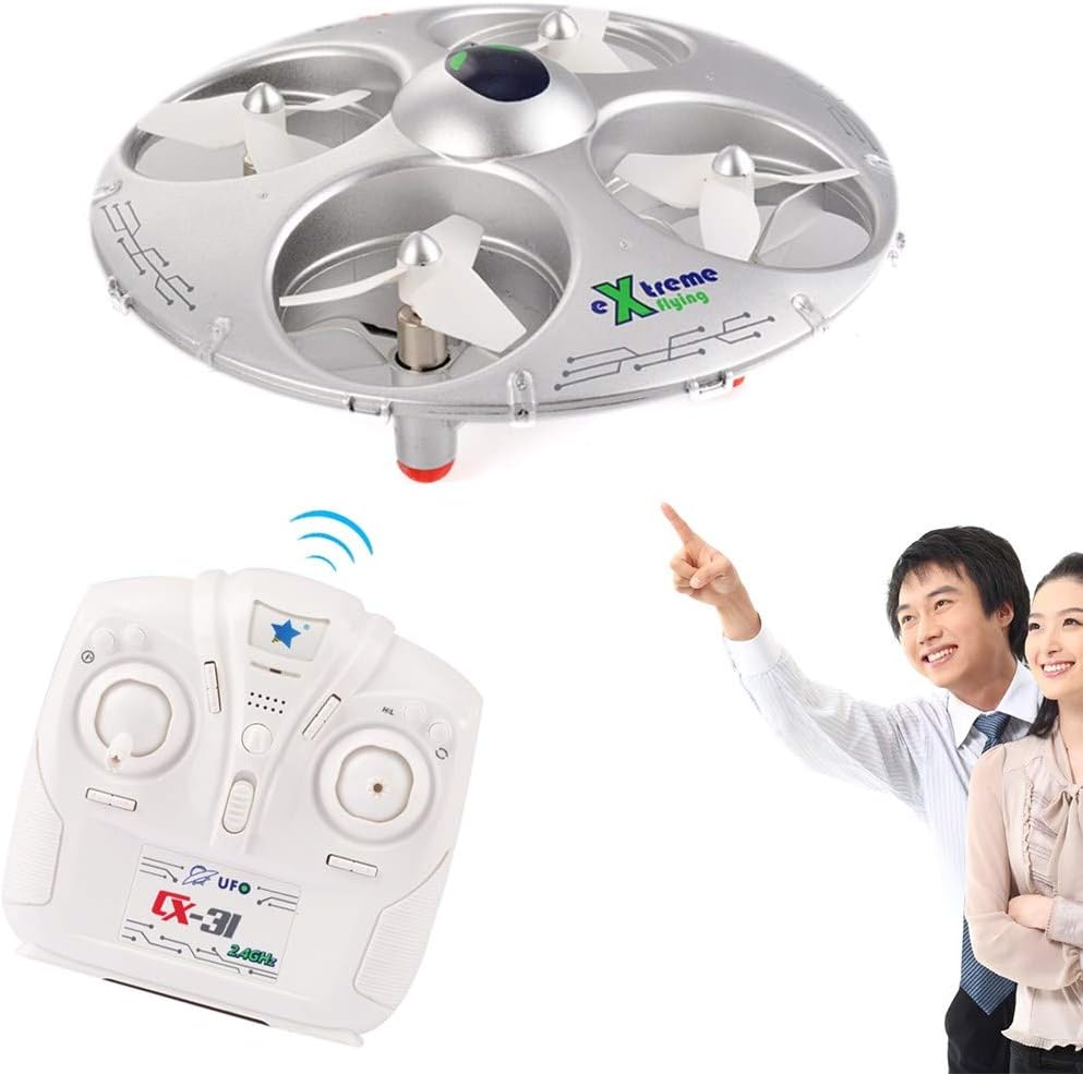 Fytoo CX-31 2.4G 4-axis Headless Mode RC Four-axis UFO Aircraft Remote Control Drone Silver