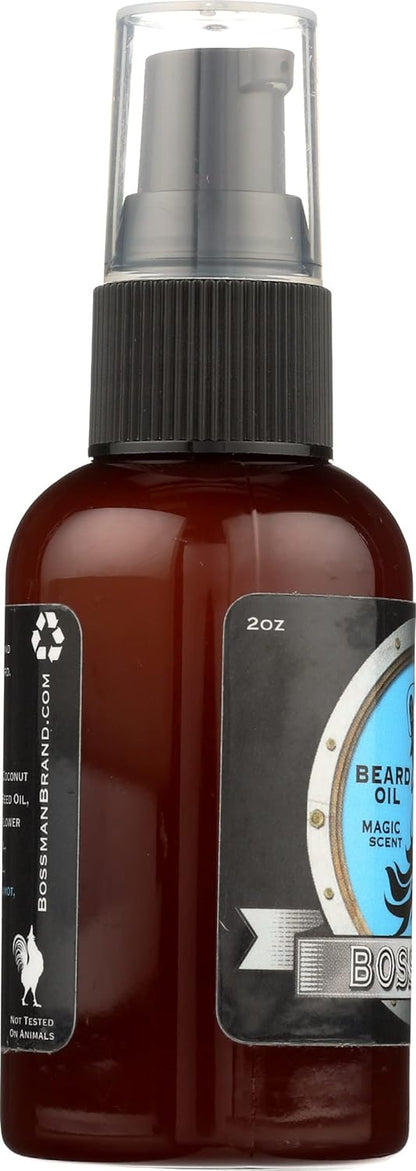 Bossman Brands Beard Oil 2oz All Natural Oils with Essential Oil Scent (Stagecoach)