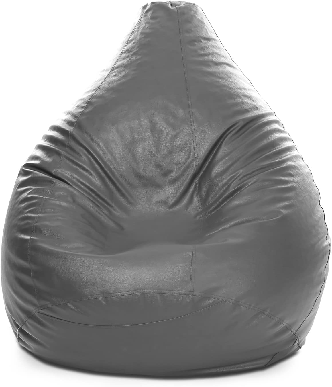 Luxe Decora PVC Bean Bag with Filling (X-Large, Beige)