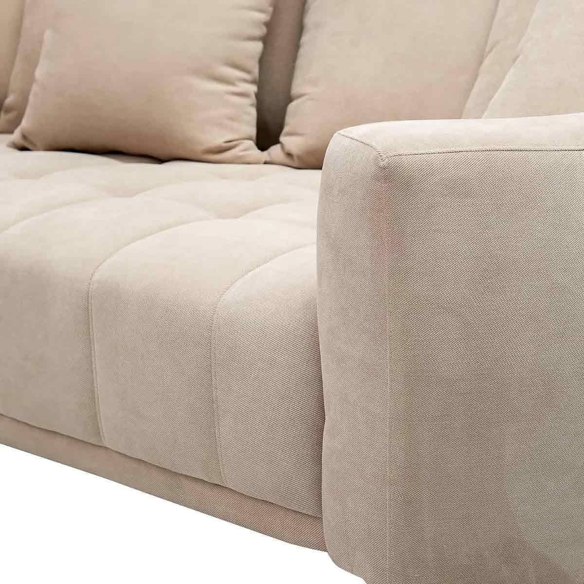 Chattels & More Imperial Corner Sofa L 395 & 356 Cm | D 133 Cm Beige