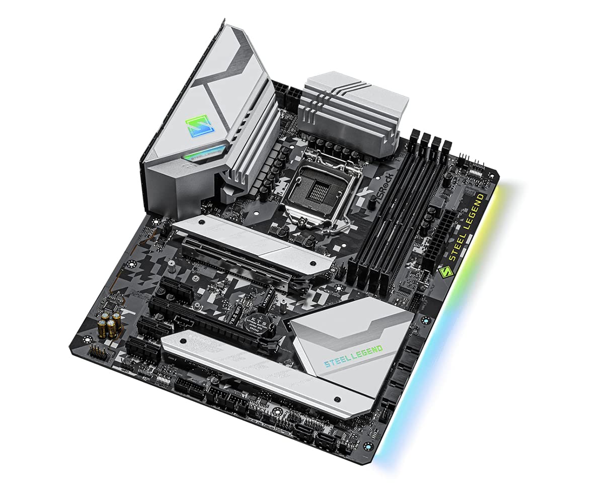 Asrock Z590 Steel Legend Intel Lga 1200 Socket Atx Motherboard - CaveHubs