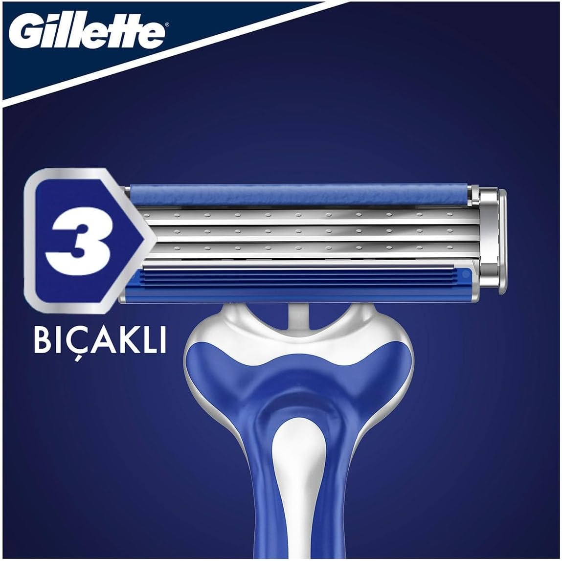 Gillette Blue3 Comfort Disposable Razors, 6+2 Count