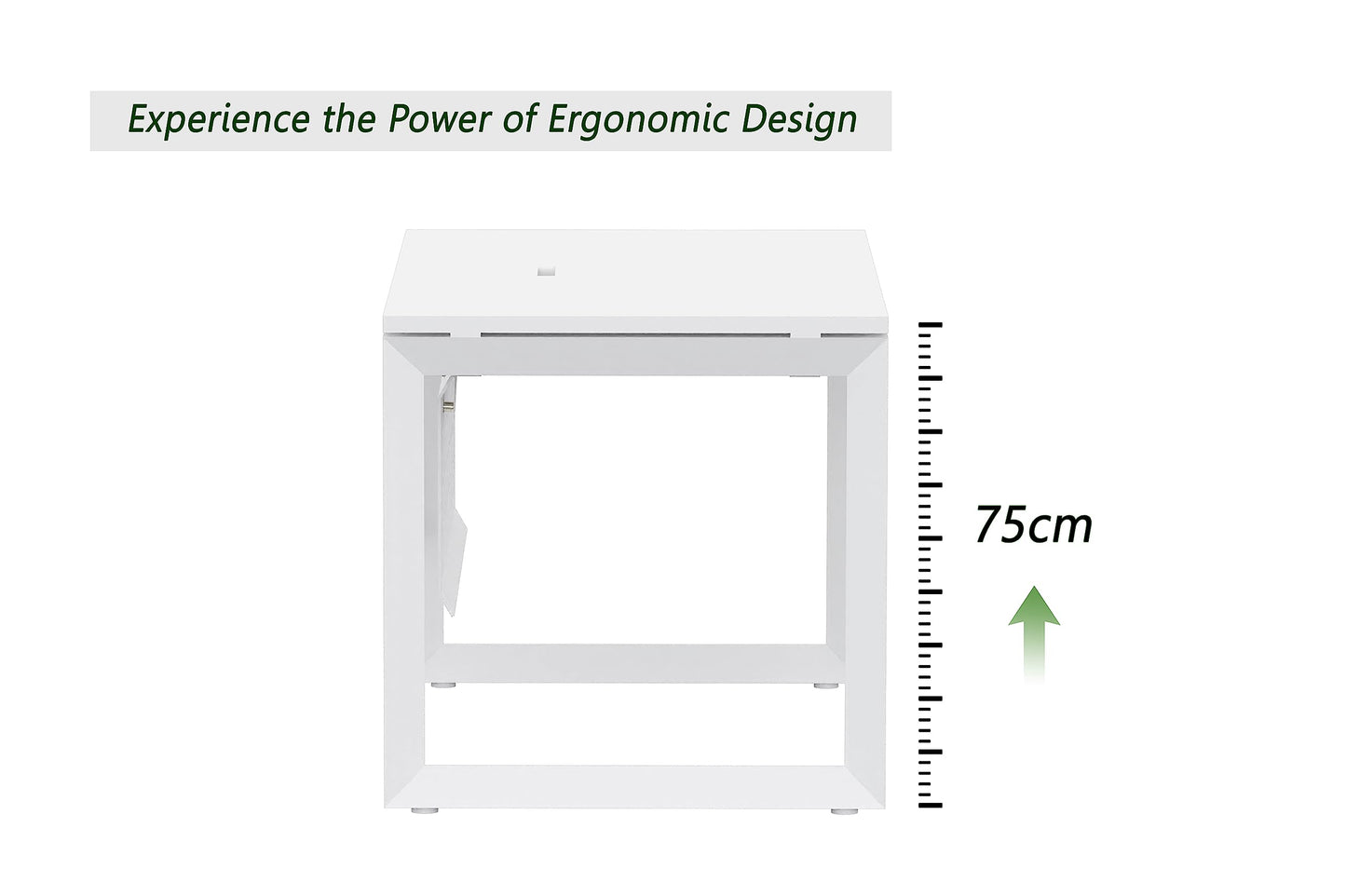 Mahmayi Vorm 136-18 White Modern Workstation Material-Melamine on MDF