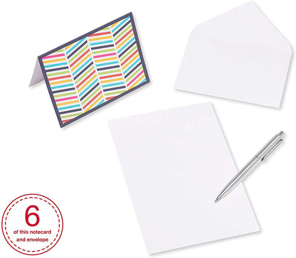 American Greetings Single Panel Blank Cards with Envelopes, Rainbow Colors (200-Count)