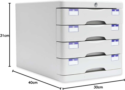 FIS File Cabinet (Plastic) With key, 4 Drawers - FSOTUS-21AK