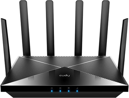 Cudy New 4G LTE Cat 18 WiFi 6 Router, Up to 1.2Gbps 4G LTE Modem, Qualcomm Chipset, 4 x 4 MIMO, AX1800, OpenVPN, Wireguard, Zerotier, Cloudflare, IPv6, Detachable Antennas, Dual SIM, LT18