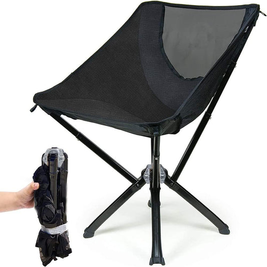 Portable Chair Camping Chairs - A Small Collapsible Portable Chair That Goes Every Where Outdoors. Compact Folding Chair for Adults That Sets Up in 5 Seconds | Camping Chair Supports 150KG