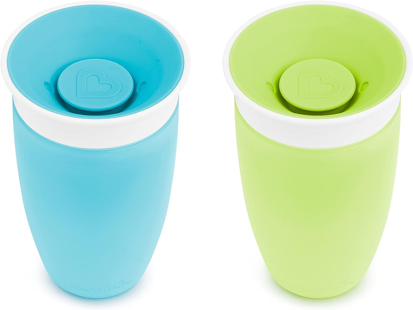 Munchkin Miracle 360 Sippy Cup, Green/Blue, 10 Oz, 2 Count