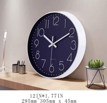 HOUSLET Digital Wall Clock Large Display, 16.2” LED Digital Clock with Temperature and Auto Dimming, Easy Track The Time, Date and Day of Week, with Remote Control (White (12 inch))