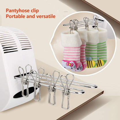 Electric Clothes Dryer Electric Dry Hanger Indoor Dryer Portable Hanger Detachable 0-5 Hours Can Be Timed Double Bracket For Rainy Or Wet Weather Or Travel,white