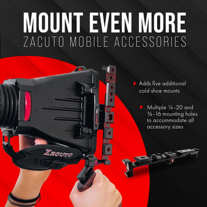 Zacuto Director’s Rig | Smartphone Video Rig with Smart Z Finder, Director’s Grip, Accessory Rail, Bridge, Diopters & Anti-Fog Shields | Filmmaking & Content Creator Accessories for Mobile Phones