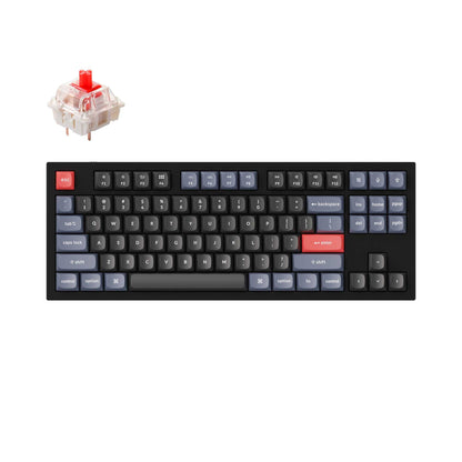 Keychron Q3 QMK Custom Hot-Swappable Gateron G-PRO Switch Mechanical Keyboard Full Assembled RGB (Red Switch, Carbon Black)