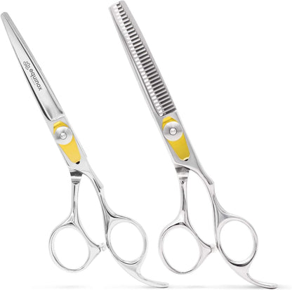 Equinox Hairdressing Scissors- 6.5" Barber Salon Hair Scissors Professional- Sharp Stainless Steel Hair Cutting Scissor for Hairdressers, Men, Women - Multipurpose Haircut and Beard Trimming Shears