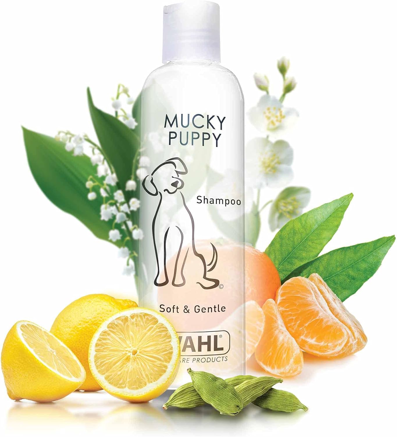 Wahl Mucky Puppy Shampoo, Dog Shampoo, Shampoo for Pets, Gentle Pet Friendly Formula, Sensitive Skin, Shampoo for Young Animals, Ready-to-Use, Remove Dirt.