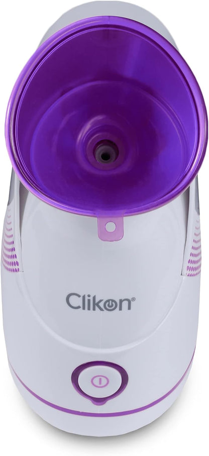 Clikon Professional Facial Steamer with UV Steam Sterilization, Aroma Diffuser Tray, 40°C Steaming Temperature, Odor Free & Noise Less Operation, 280 Watts, 2 Years Warranty, Pink – CK3321