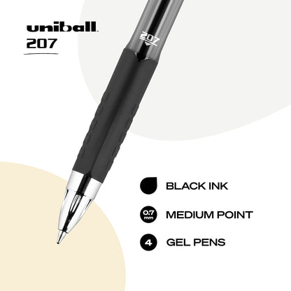 Uniball Signo 207 Gel Pen 12 Pack, 0.5mm Micro Black Pens, Gel Ink Pens | Office Supplies Sold by Uniball are Pens, Ballpoint Pen, Colored Pens, Gel Pens, Fine Point, Smooth Writing Pens