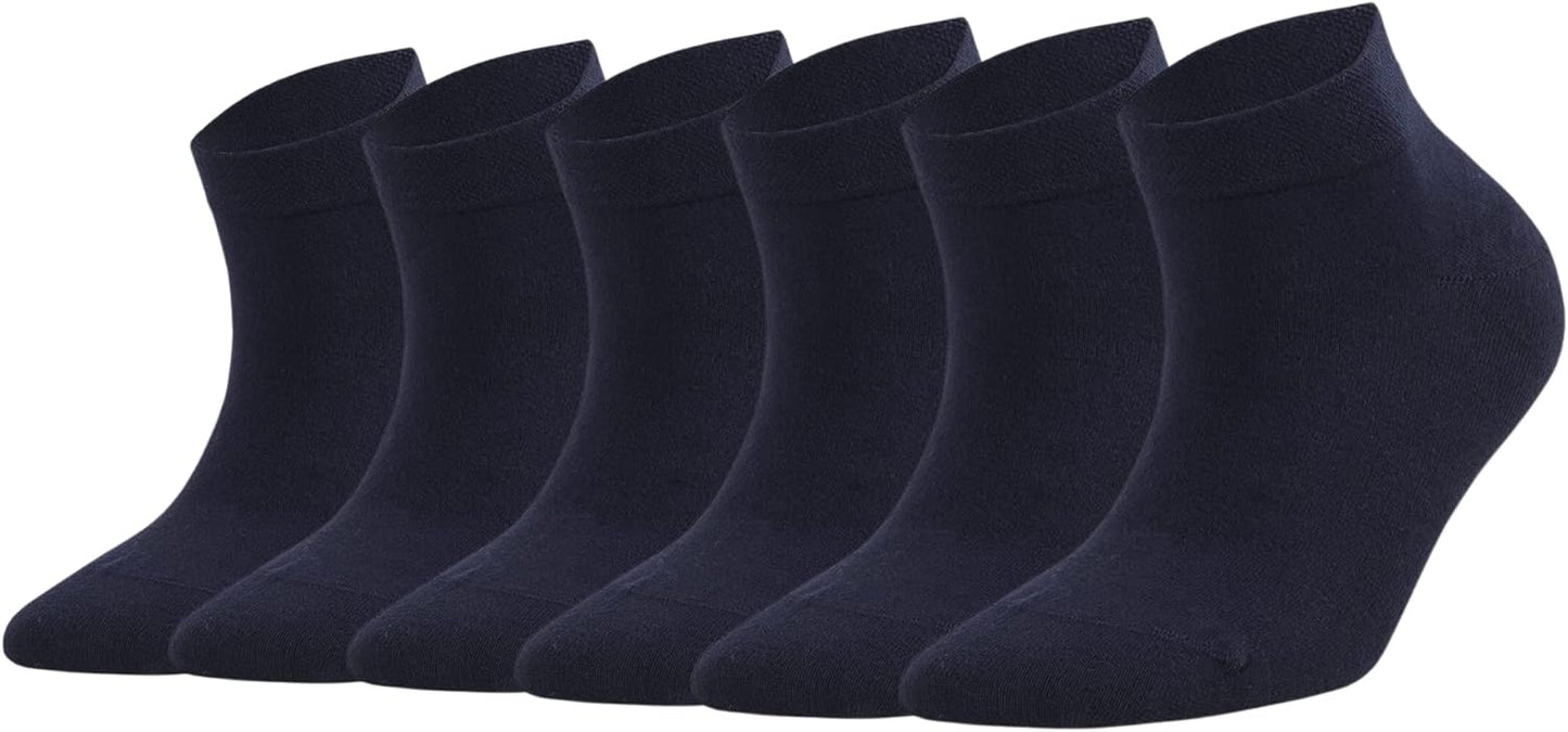 Dayco Men's Ankle Socks, Turkish Ultra Smooth Soft Bamboo ankle Socks Anti Bacterial, Anti Odor 6 Pairs