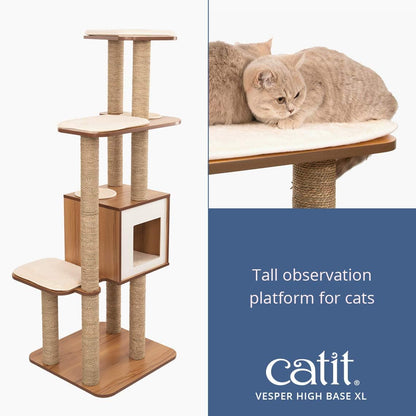 Vesper High Base Extra Large Cat Tree, Cat Furniture, 52060